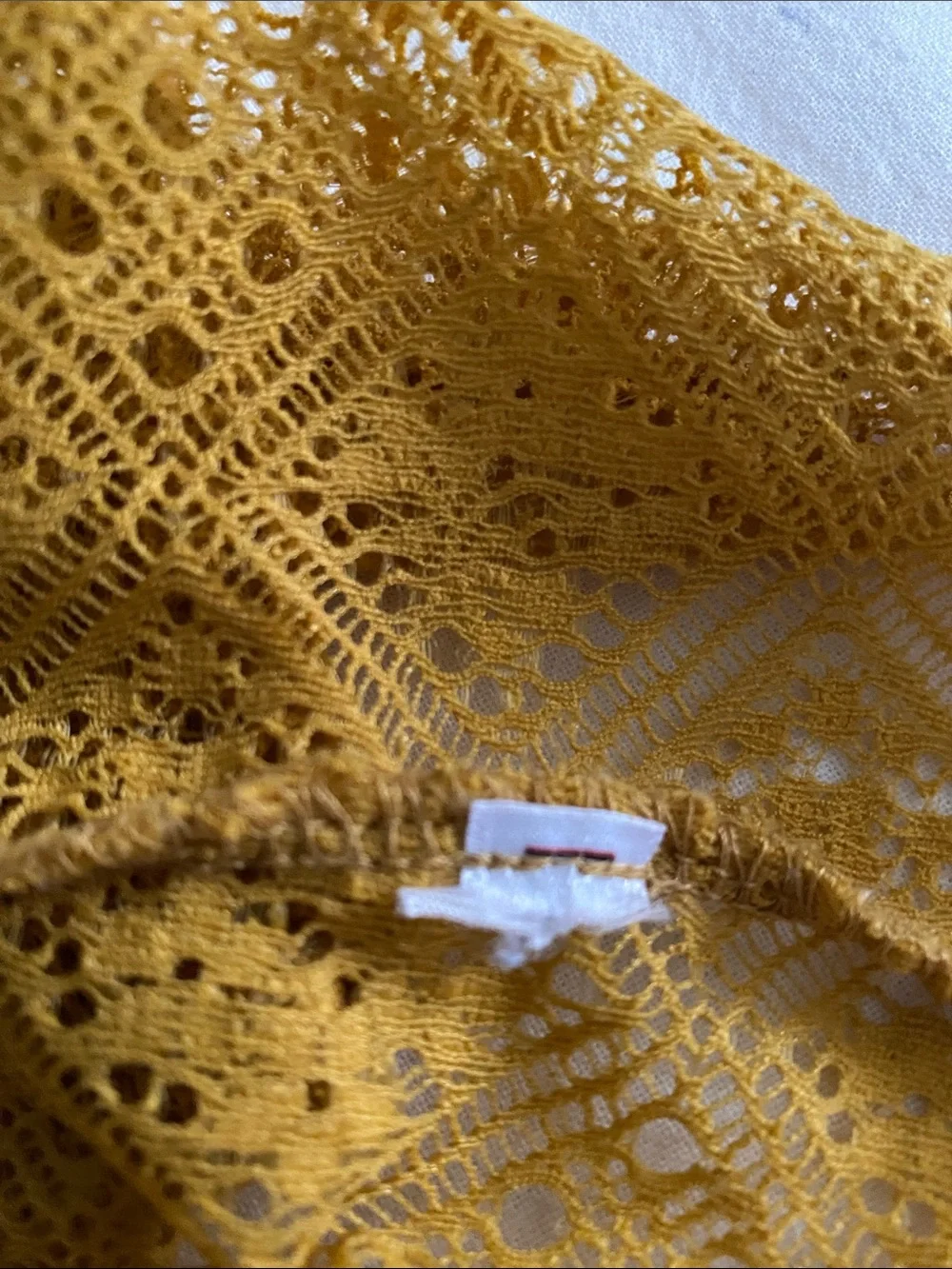 Intimately Free People Sweet Memories Sheer Lace Turtleneck Mustard Yellow XS - Picture 12 of 14